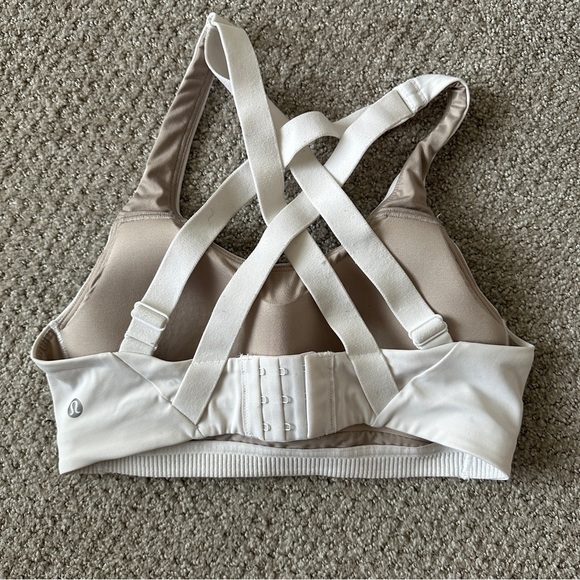 Lululemon White Energy Bra High Support– Women’s Size 32B - Picture 4 of 6